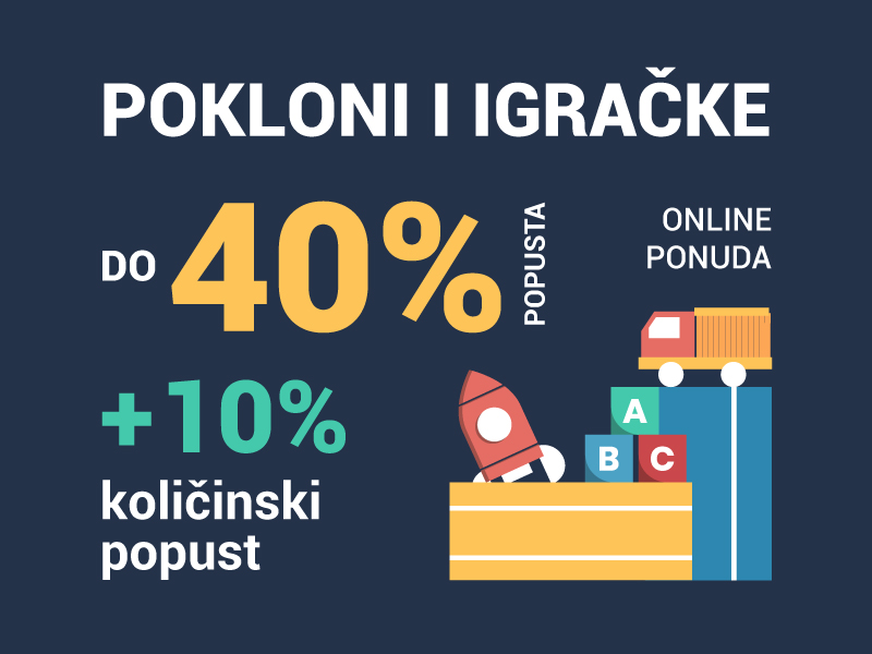 Pokloni i igračke na ONLINE popustu do 40+10%