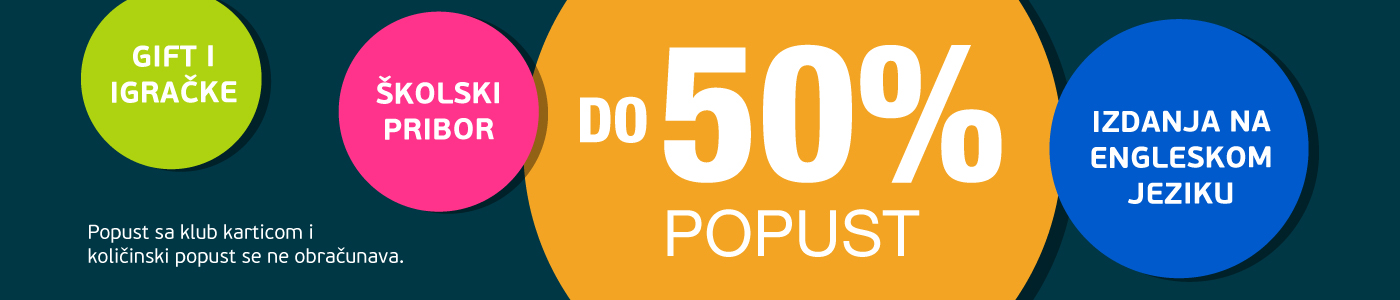 Do 50% popusta na strana izdanja, školski pribor, poklone i igračke