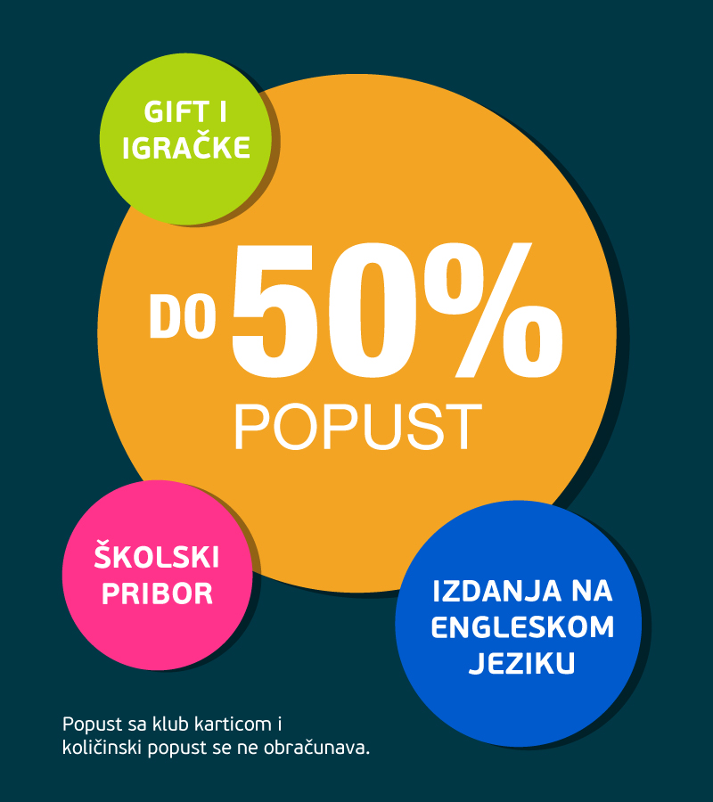 Do 50% popusta na strana izdanja, školski pribor, poklone i igračke