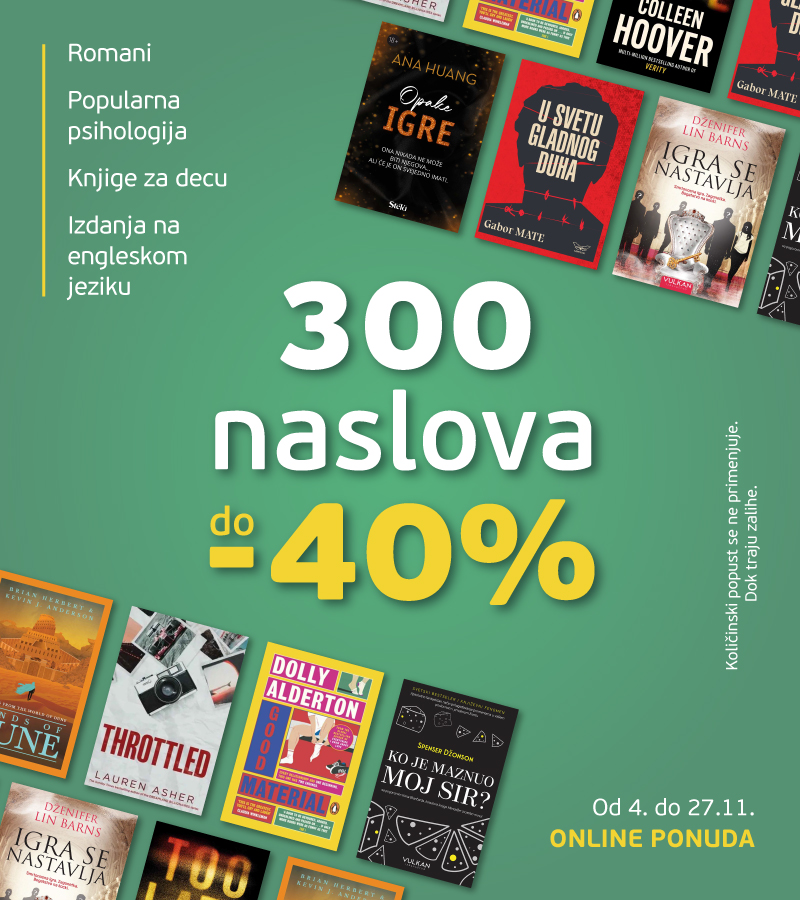 3OO naslova do 40% popusta ::: ONLINE akcija