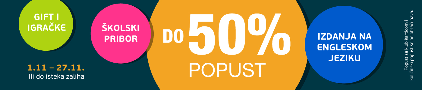 Do 50% popusta na strana izdanja, školski pribor, poklone i igračke