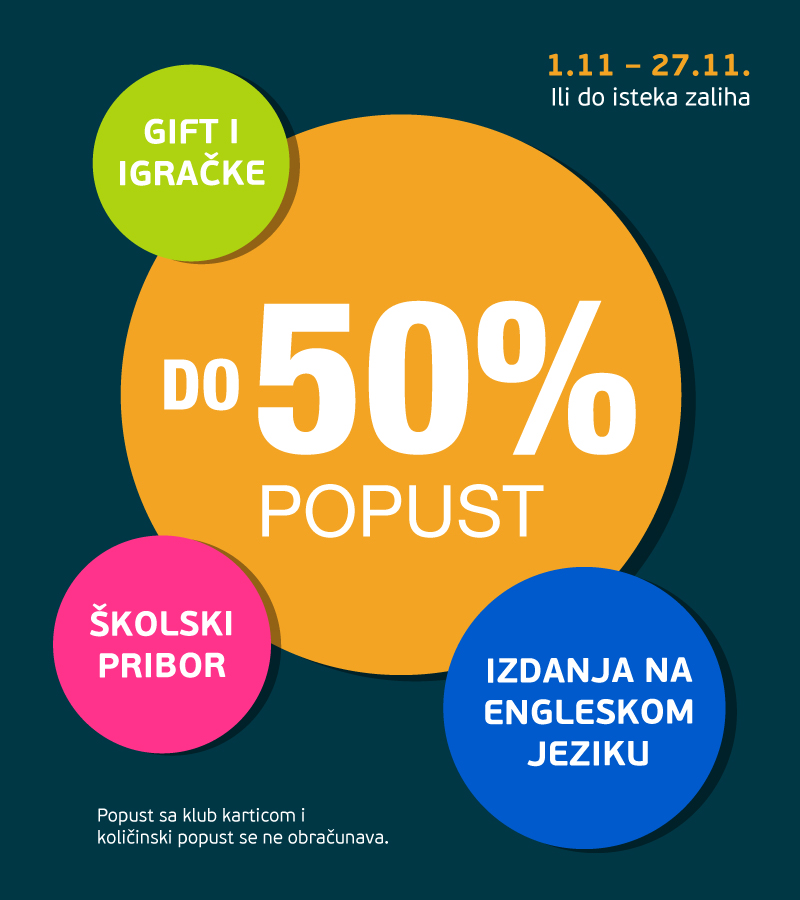 Do 50% popusta na strana izdanja, školski pribor, poklone i igračke