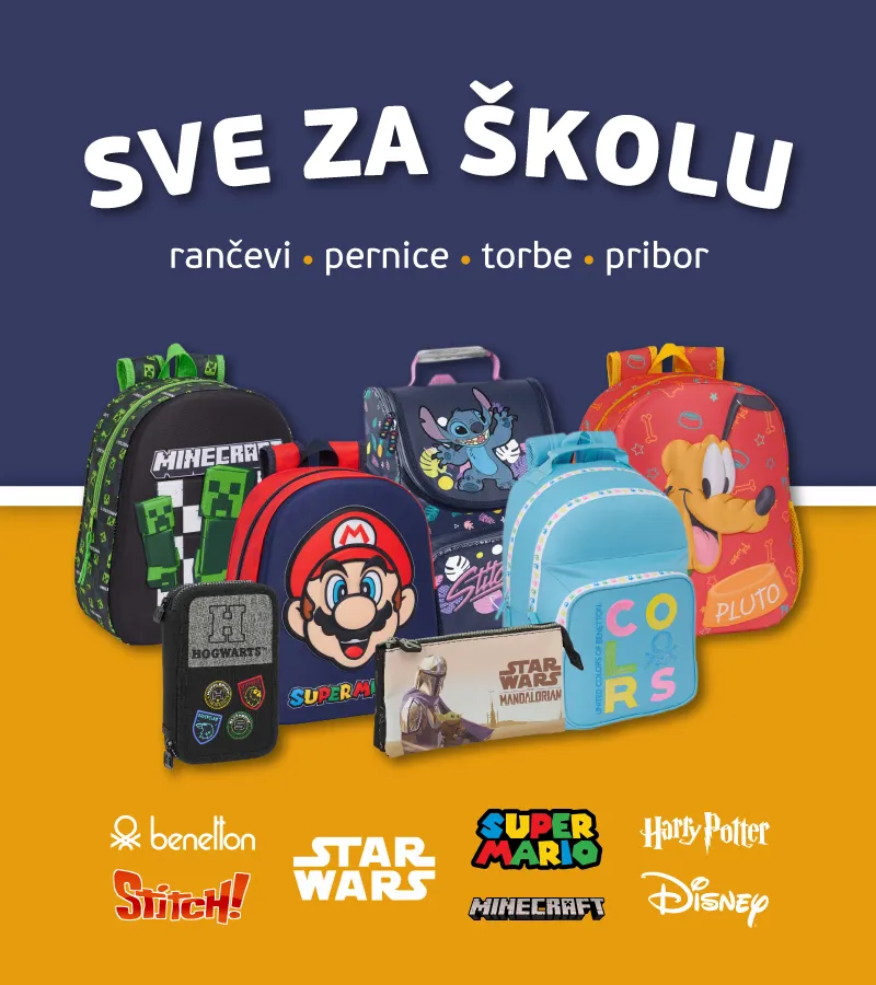 BAŠ SVE ZA ŠKOLU: Rančevi, pernice, olovke, sveske...