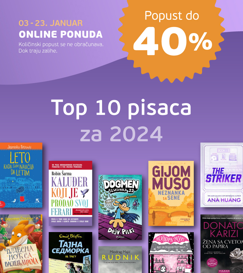 Top 10 autora do 40% popusta - ONLINE akcija