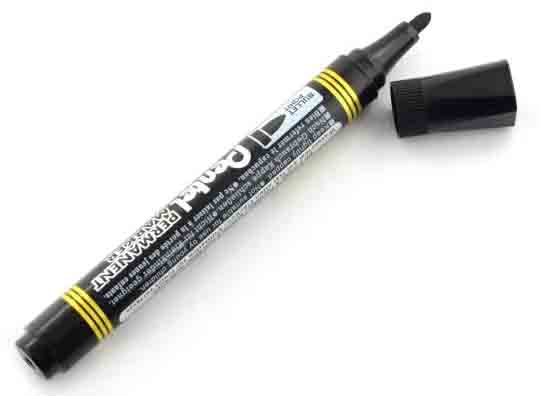 PENTEL marker permanent CRNI OBLI 