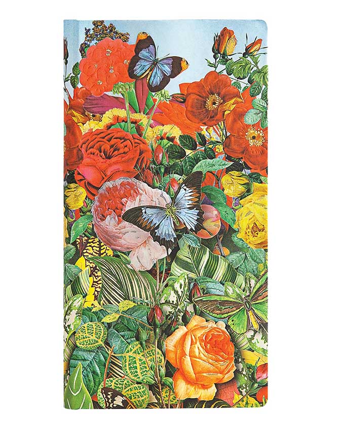 Notes 9x18cm NATURE MONTAGES BUTTERFLY GARDEN SLIM 