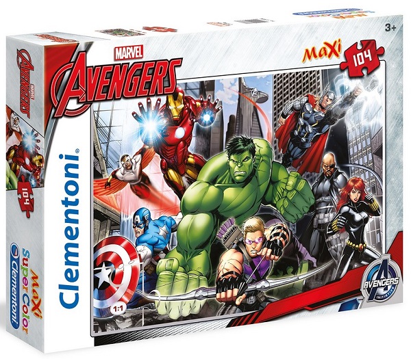 CLEMENTONI PUZZLE 104 MAXI THE AVENGERS 