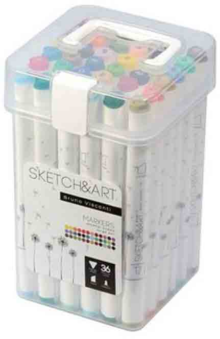 Set dvostranih markera 36 kom SKETCH&ART Big 