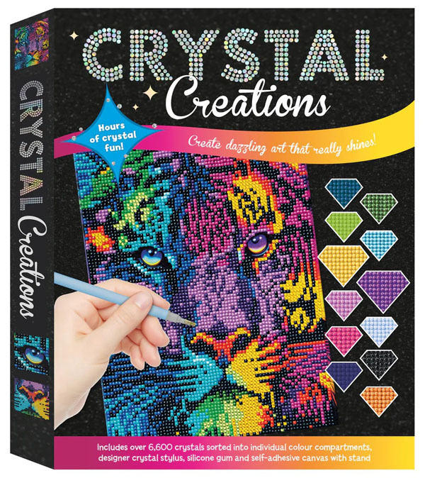 Kreativni set -slikanje kristalima NEON TIGAR 