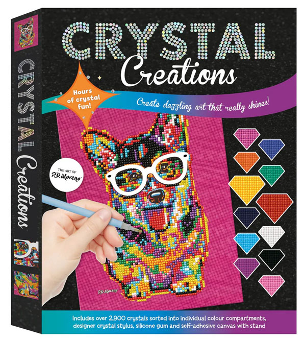 Kreativni set -slikanje kristalima KORGI SA NAOČARIMA 