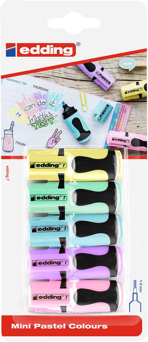 MINI SIGNIRI EDDING E-7 PASTEL U BLISTERU 1/5     EDDING SORTIRANO 