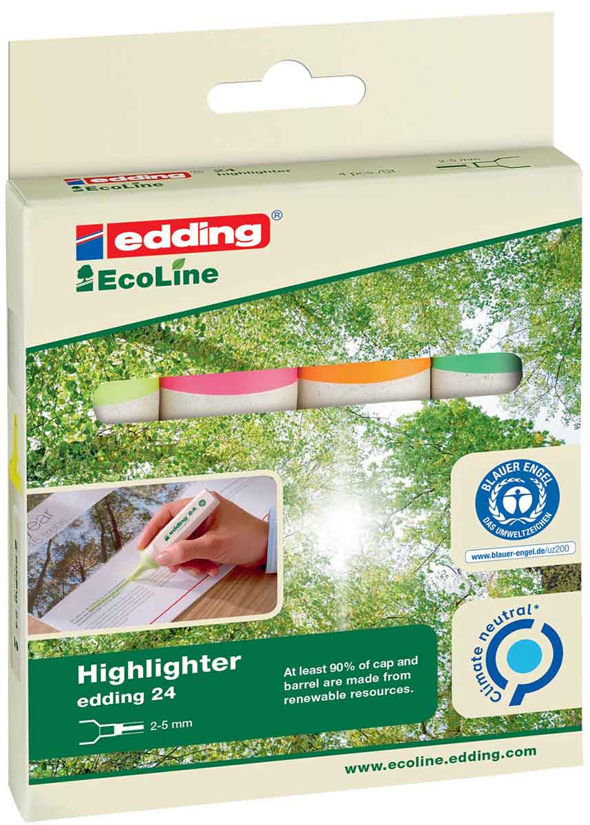 SIGNIRI E-24 ECOLINE 2-5MM       SET 1/4 EDDING SORTIRANO 