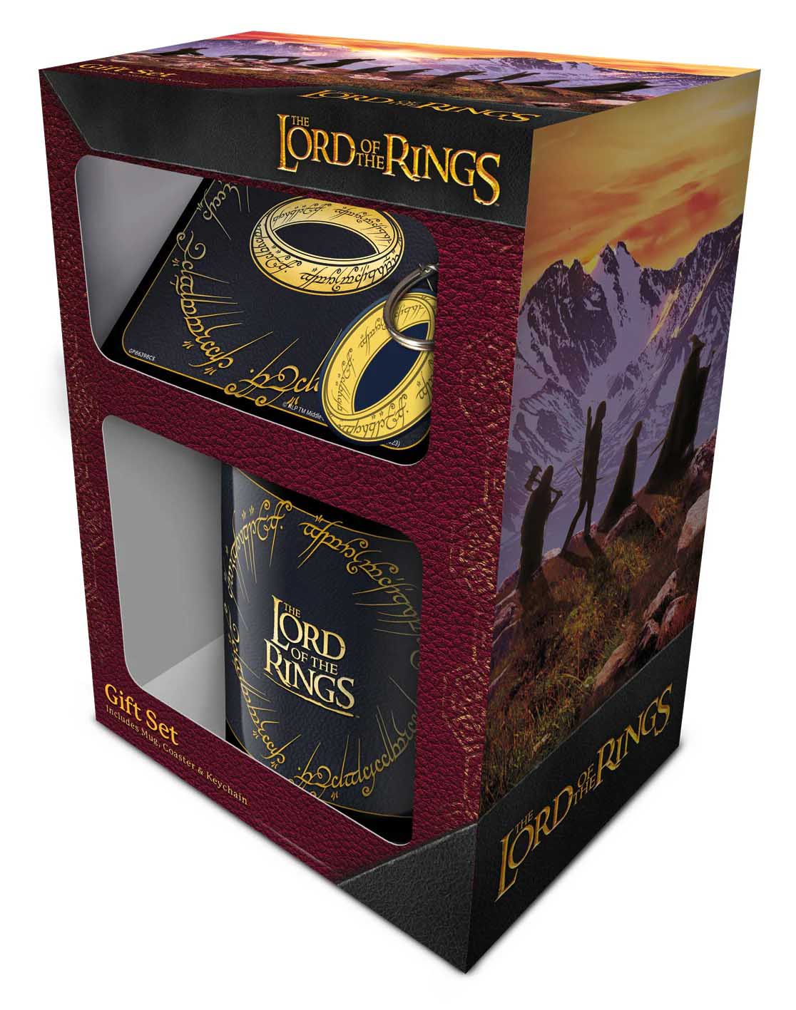 Gift set šolja, podmetač, privezak LORD OF THE RINGS 