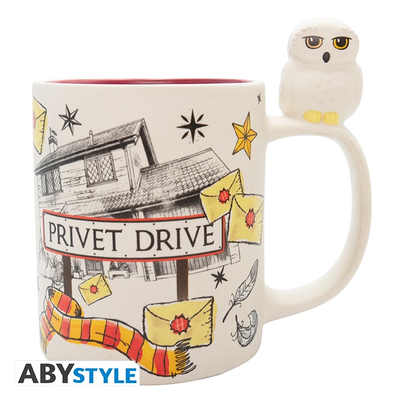 Šolja 460ml HARRY POTTER 3D Hedwig & Privet Drive 