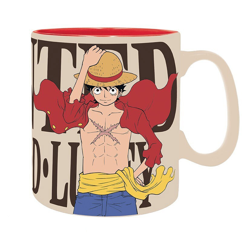 Šolja 460ml ONE PIECE Luffy & Wanted 