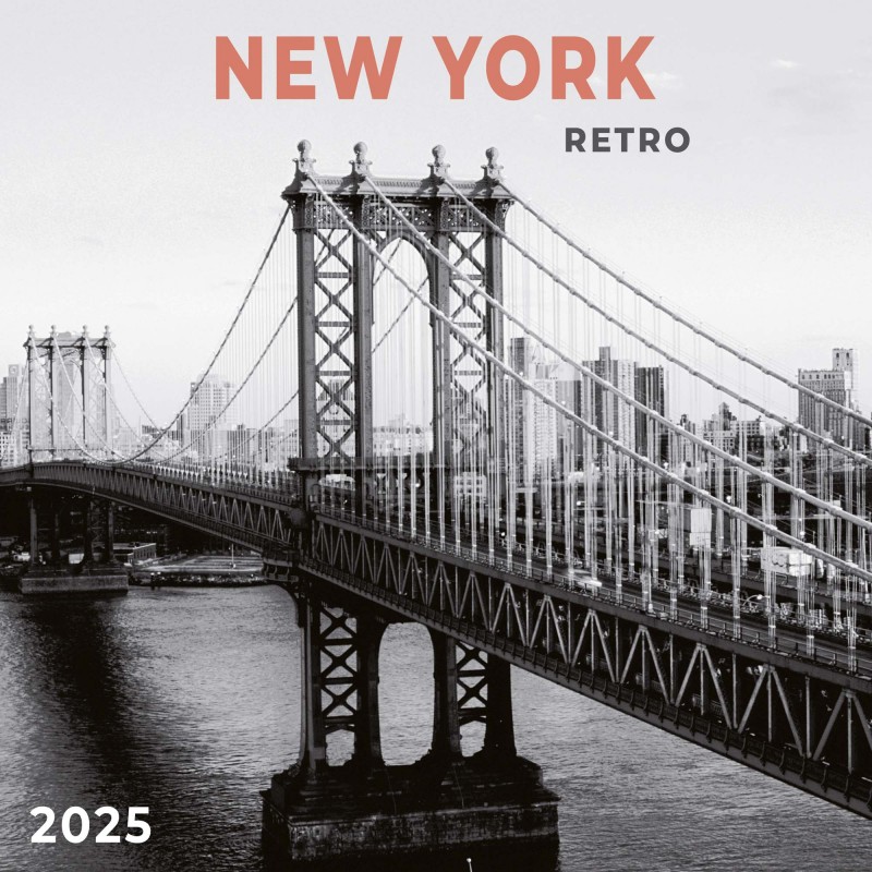 Zidni kalendar NEW YORK RETRO 2025 