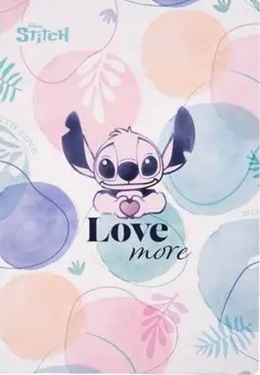 Sveska na kvadratiće A4 STITCH - LOVE MORE 