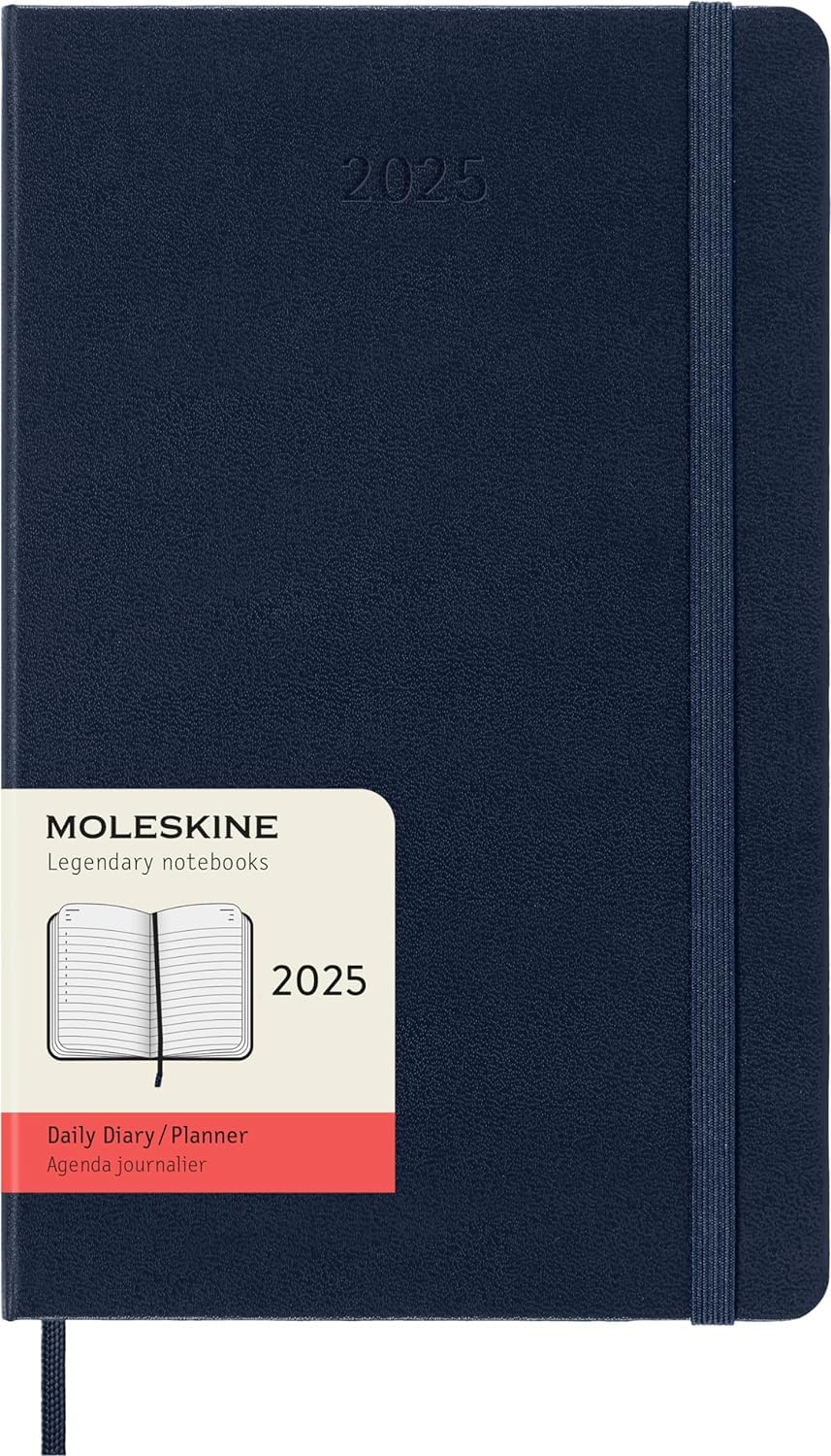 MOLESKINE datumirani planer 2025 TP PLAVI 13x21cm 