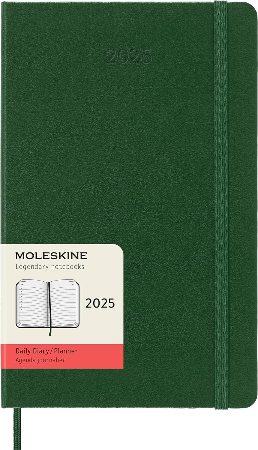 MOLESKINE datumirani planer 2025 TP ZELENI 13x21cm 