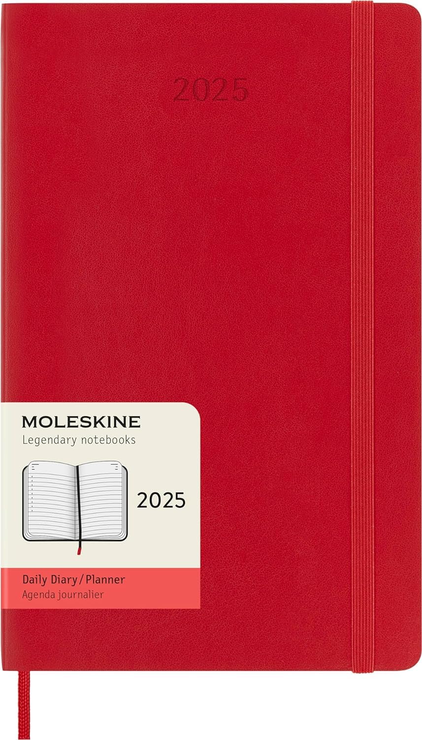 MOLESKINE datumirani planer 2025 MP CRVENI13x21cm 