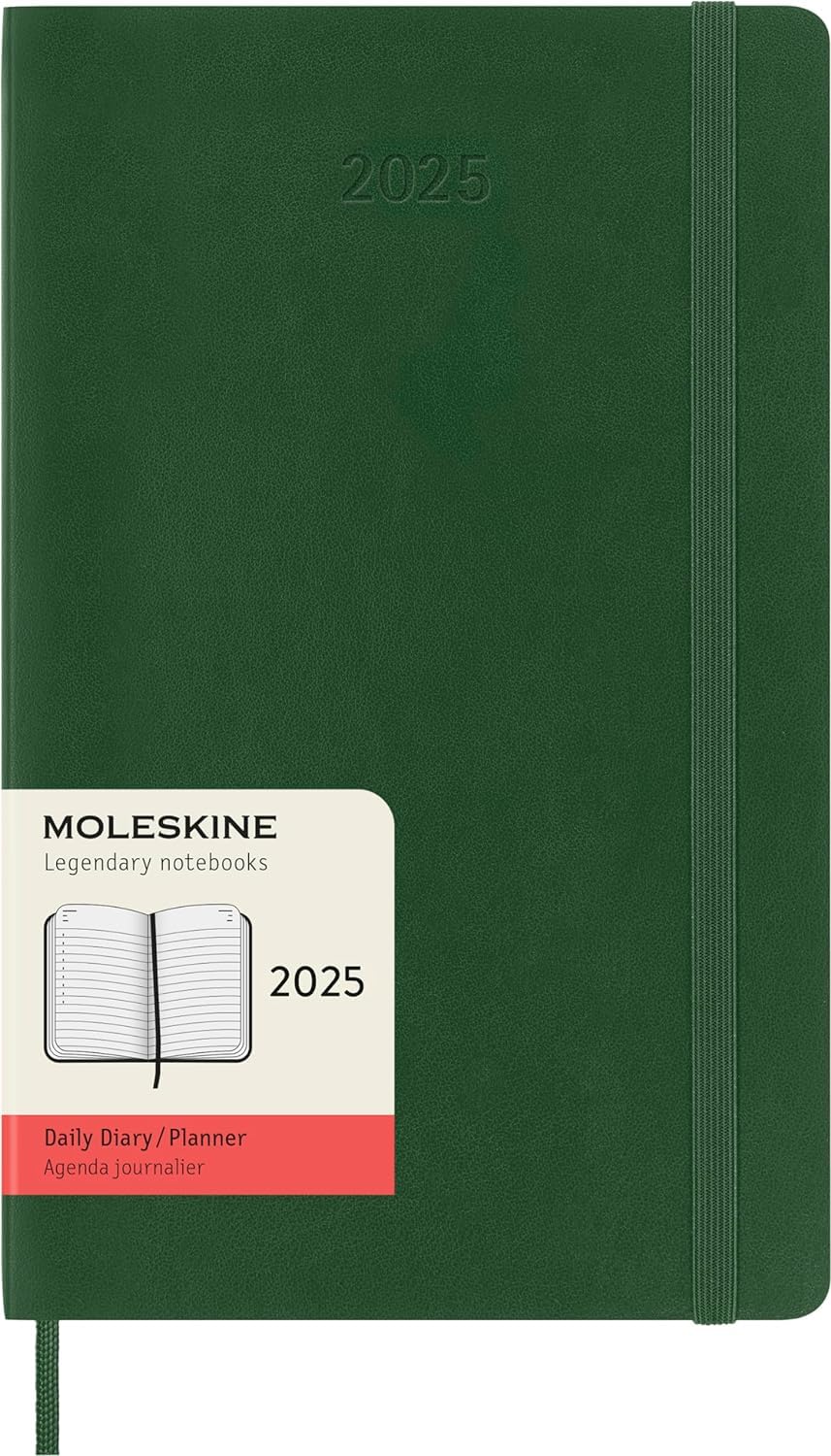 MOLESKINE datumirani planer 2025 MP ZELENI 13x21cm 