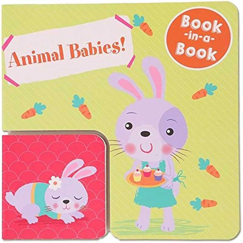 BOOK IN A BOOK ANIMAL BABIES 