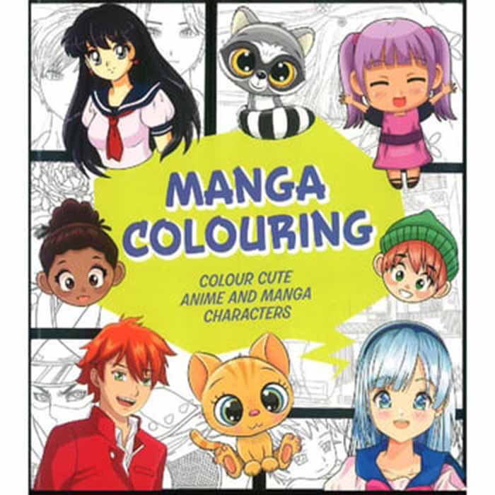 MANGA COLOURING BOOK 