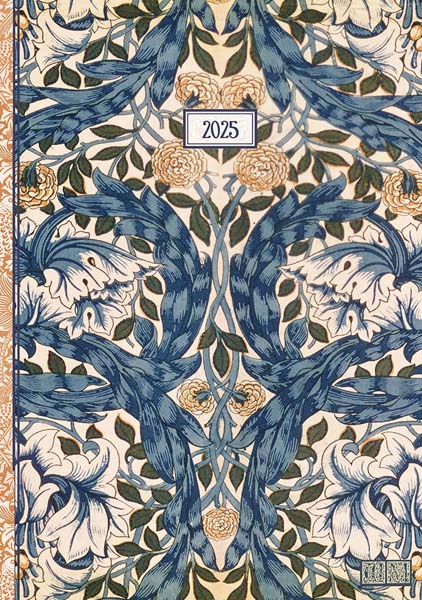 Datumirani planer A5 za 2025 WILLIAM MORRIS 