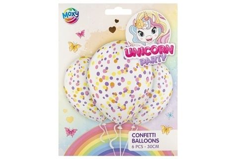 Rođendanski baloni 30 cm UNICORN 6 kom 