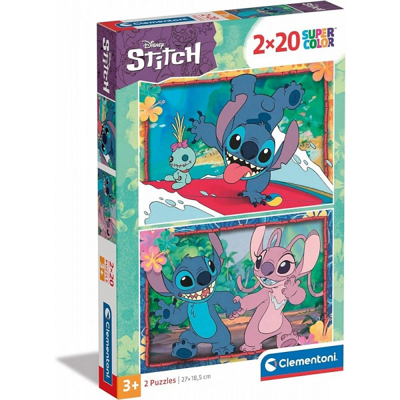 Puzzle za decu 2x20 DISNEY STICH 