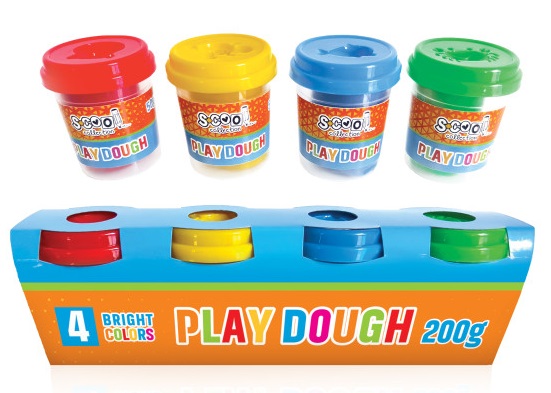 Plastelin četiri boje PLAY DOUGH 4x50g 