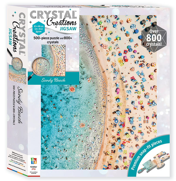 Kreativni set sa kristalima i puzzle 500 kom PLAZA 