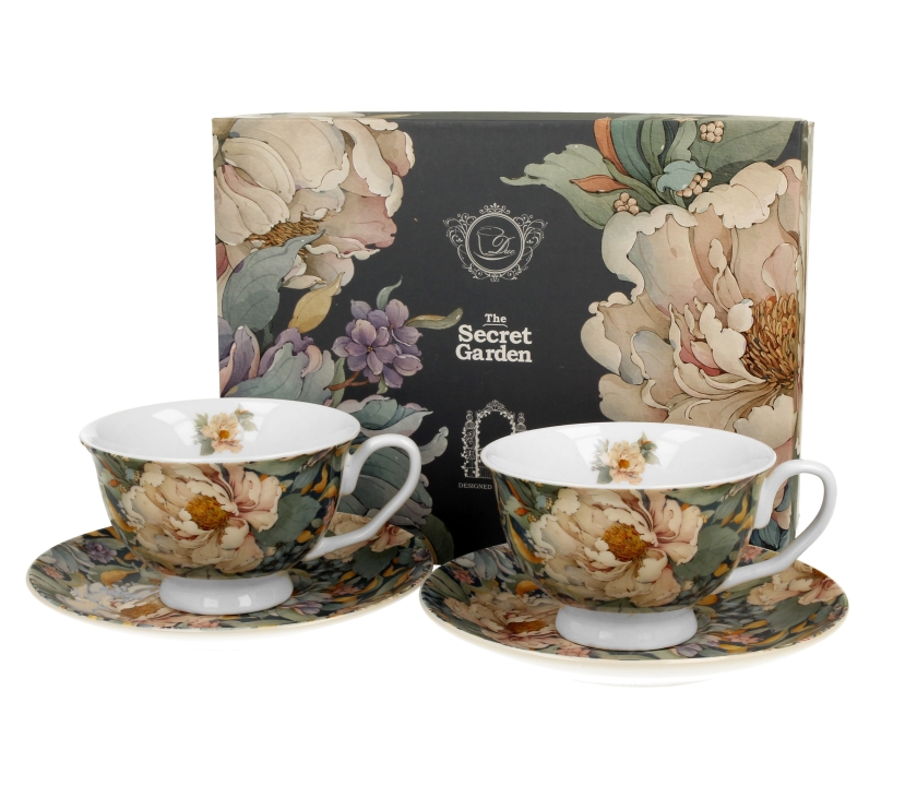 Set 2 šoljice za espresso ROYAL PEONY BLUE 