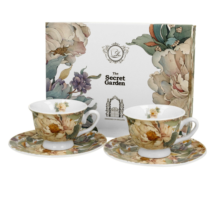 Set 2 šoljice za espresso ROYAL PEONY WHITE 