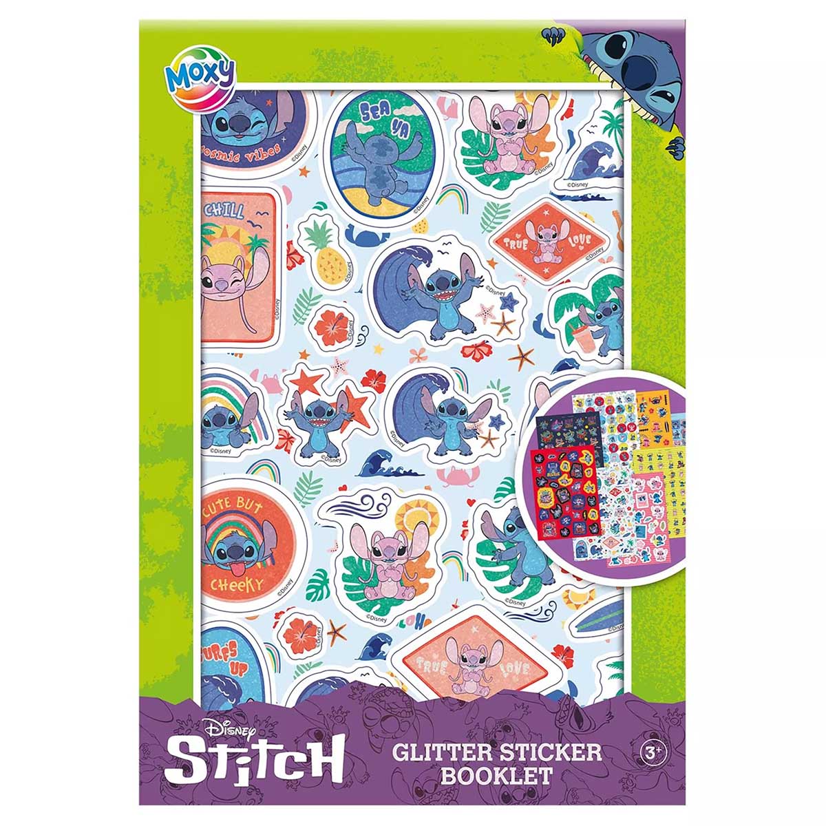 Papirni stikeri STITCH GLITTER STICKER BOOK 