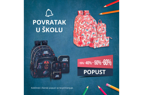 Povratak u školu  - popust na školski pribor