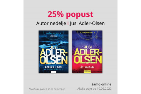 Autor nedelje je Jusi Adler-Olsen - 25% popusta