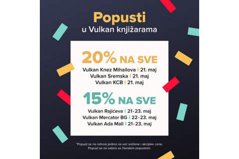 Popusti u Vulkan knjižarama