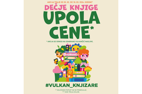 Vulkančićeve knjige upola cene!