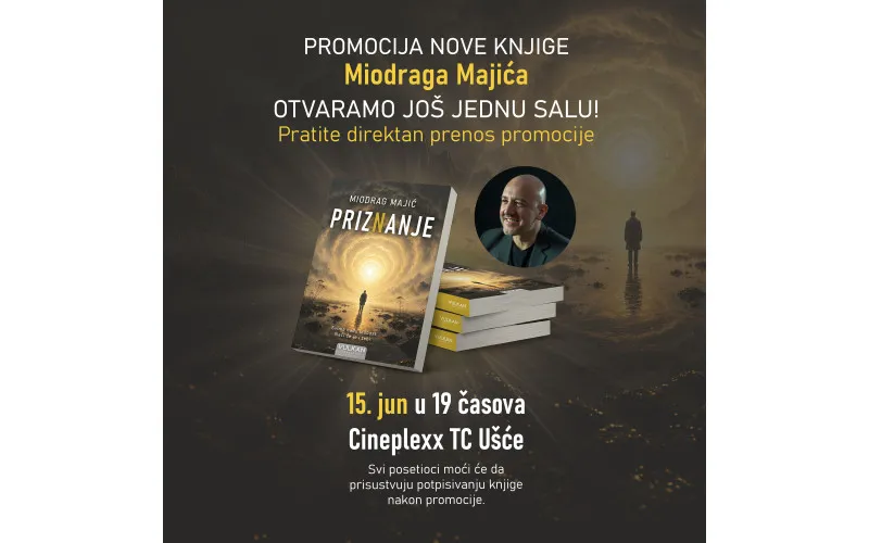 Prijava za promociju i potpisivanje knjige „Priznanje