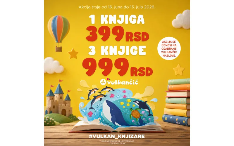 Knjige za decu na akciji 1 za 399, 3 za 999 dinara