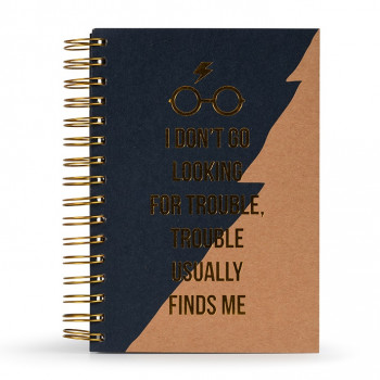 Notes premium A5 HARRY POTTER Trouble Usually Finds Me 