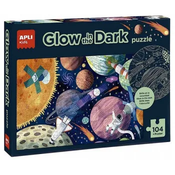 Puzzle za decu koje sijaju u mraku SOLARNI SISTEM -104kom 
