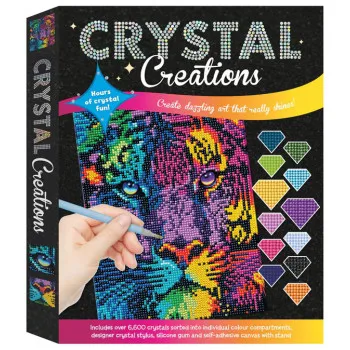 Kreativni set -slikanje kristalima NEON TIGAR 