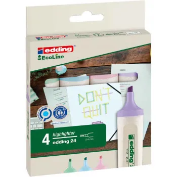 SIGNIRI E-24 ECOLINE PASTEL 2-5MM      SET 1/4                      EDDING SORTIRANO 