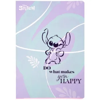 Sveska na linije A5 STITCH - DO WHAT MAKES YOU HAPPY 