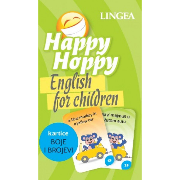 HAPPY HOPPY ENGLISH FOR CHILDREN BOJE I BROJEVI KARTICE 