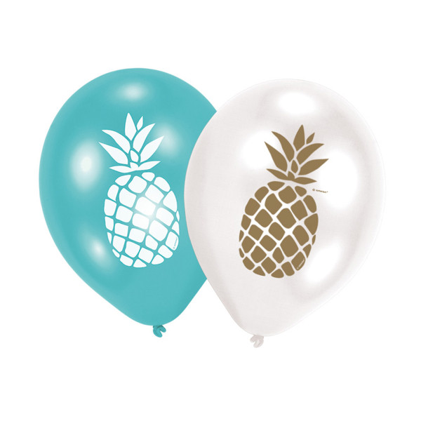 Set od 6 ukrasnih balona PINEAPPLE VIBES 27.5 CM 