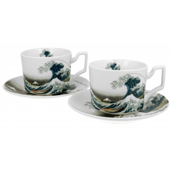 Set dve šolje  THE GREAT WAVE - K. HOKUSAI 