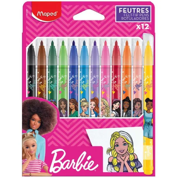MAPED FLOMASTER BARBIE 12 